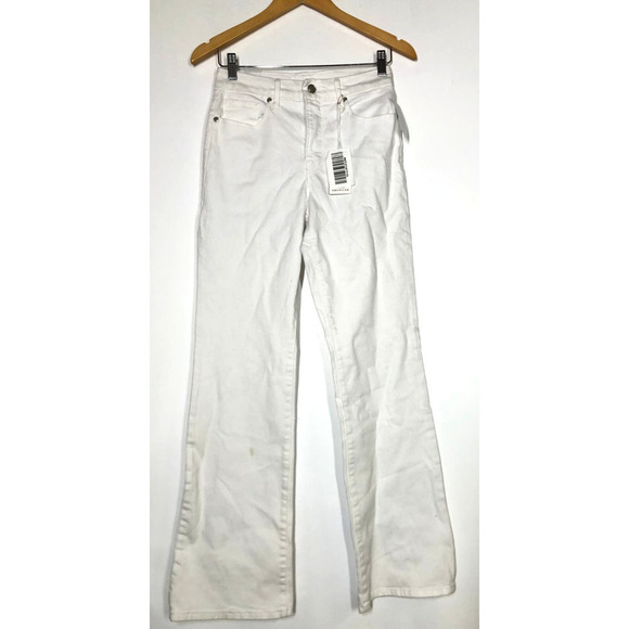 Good American Good Classic Boot Jeans High Rise Stretch Denim White NWT 6 / 28 - Picture 3 of 14
